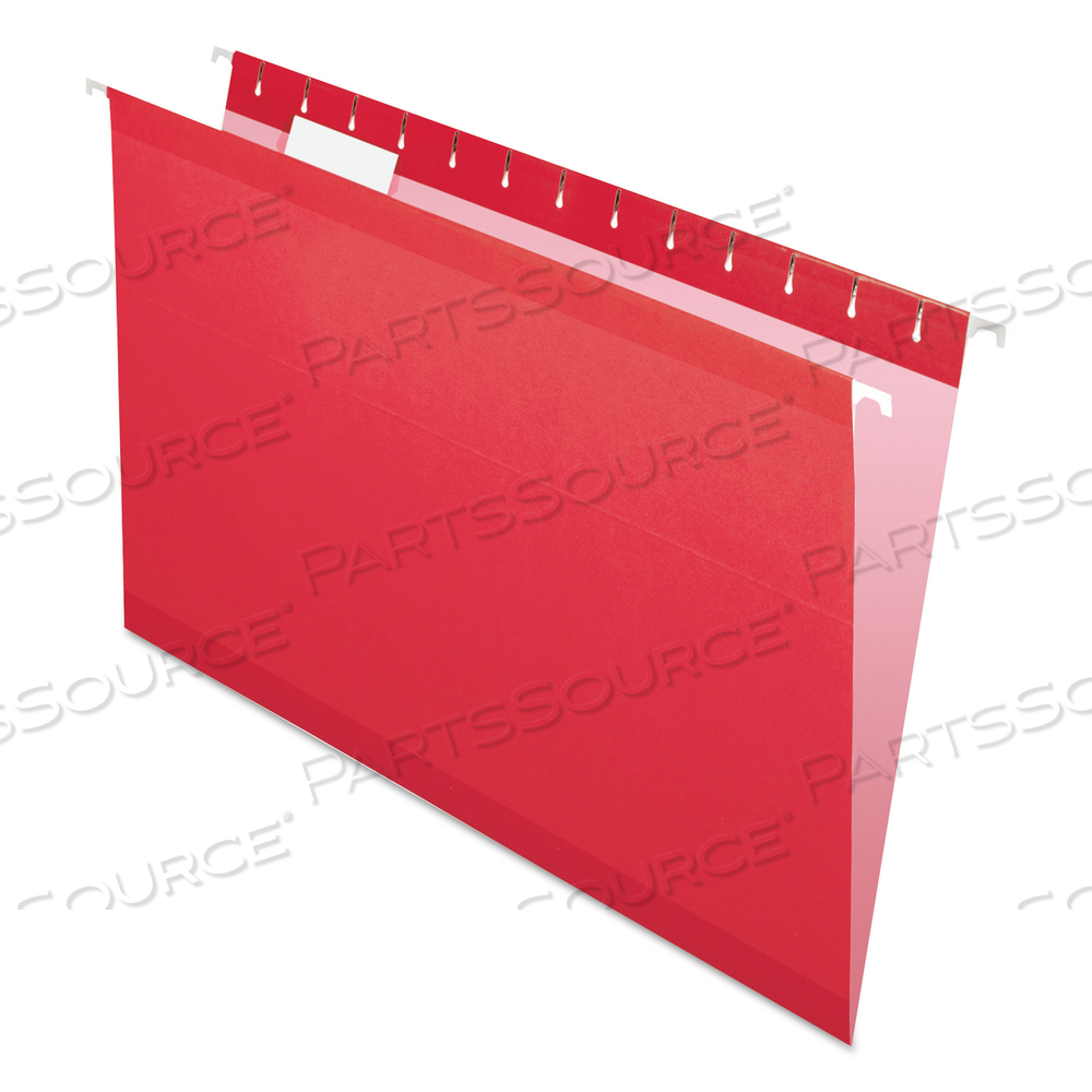 COLORED REINFORCED HANGING FOLDERS, LEGAL SIZE, 1/5-CUT TABS, ASSORTED COLORS by Esselte Pendaflex Corp. COLORED REINFORCED HANGING FOLDERS, LEGAL SIZE, 1/5-CUT TABS, ASSORTED COLORS by Esselte Pendaflex Corp.