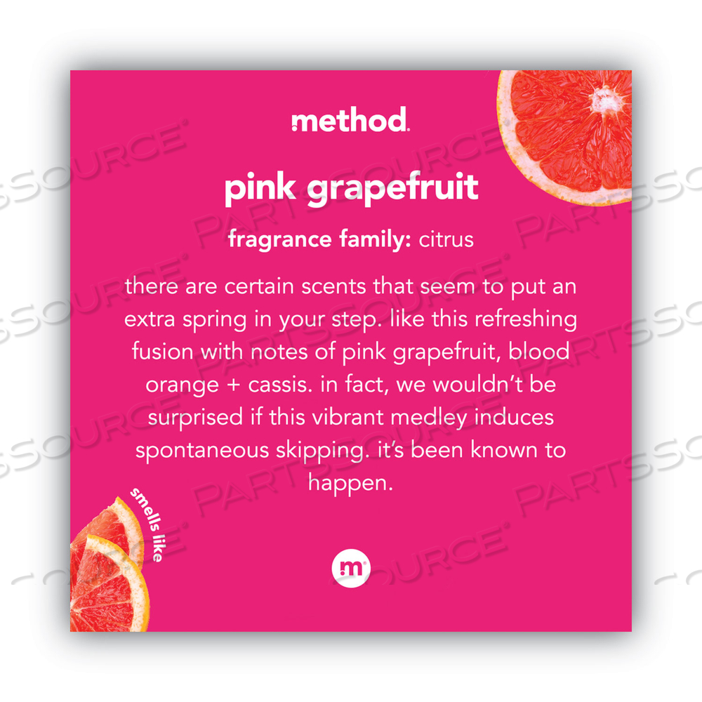 GEL HAND WASH, PINK GRAPEFRUIT, 12 OZ PUMP  BOTTLE by Method