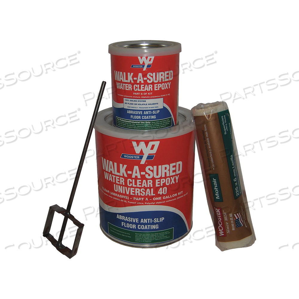 ANTI-SLIP FLOOR COATING CLEAR 1 GAL KIT by Wooster