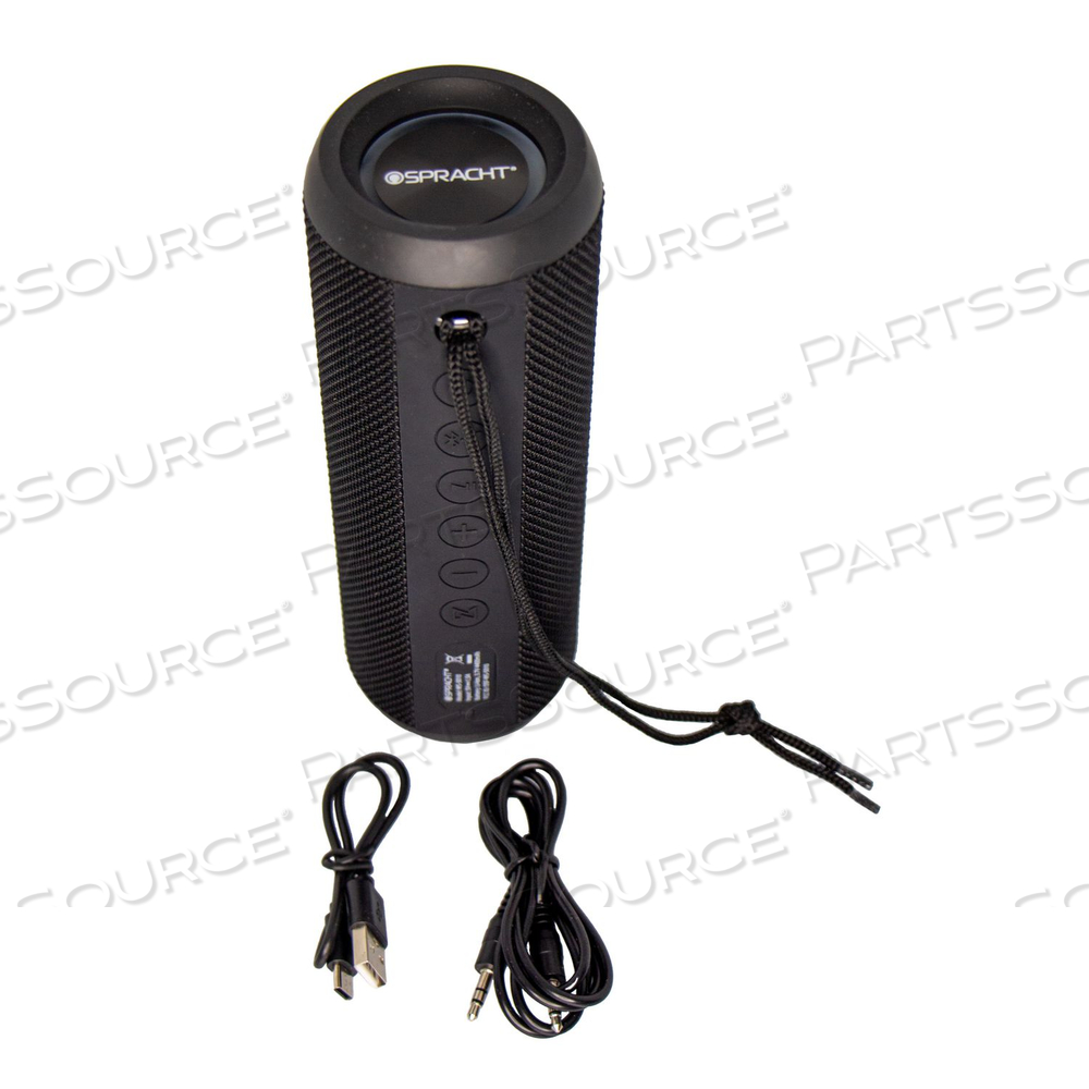 BLUNOTE TURBO WIRELESS SPEAKER, BLUETOOTH, BLACK by Spracht