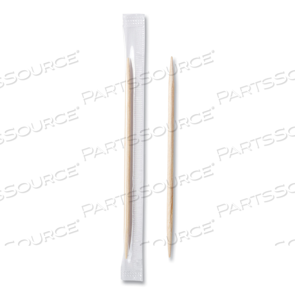 MINT CELLO-WRAPPED WOOD TOOTHPICKS, 2.5", NATURAL by Royal Paper