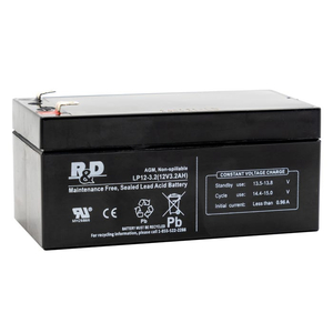 REPLACEMENT SEALED LEAD ACID BATTERY, 12 VOLT 3.2AH by R&D Batteries, Inc.