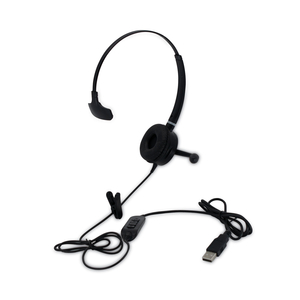 HS-WD-USB-1 MONAURAL OVER THE HEAD HEADSET, BLACK by Spracht HS-WD-USB-1 MONAURAL OVER THE HEAD HEADSET, BLACK by Spracht