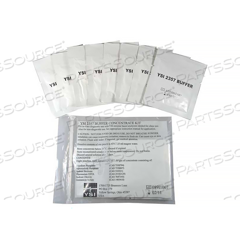8 ENVELOPES BUFFER FOR 4 LITERS by YSI Incorporated 8 ENVELOPES BUFFER FOR 4 LITERS by YSI Incorporated