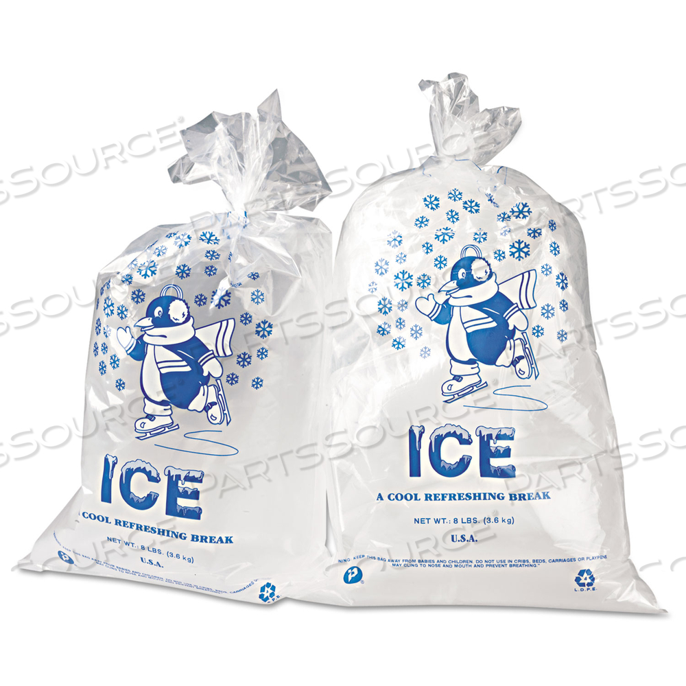 ICE BAGS, 1.5 MIL, 11" X 20", CLEAR by Inteplast Group