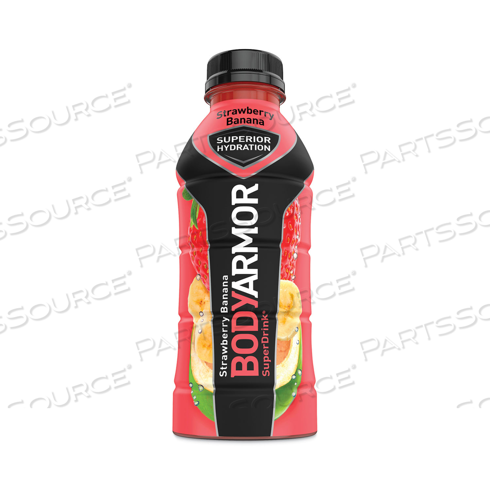 SUPERDRINK SPORTS DRINK, STRAWBERRY BANANA, 16 OZ BOTTLE by BodyArmor SUPERDRINK SPORTS DRINK, STRAWBERRY BANANA, 16 OZ BOTTLE by BodyArmor