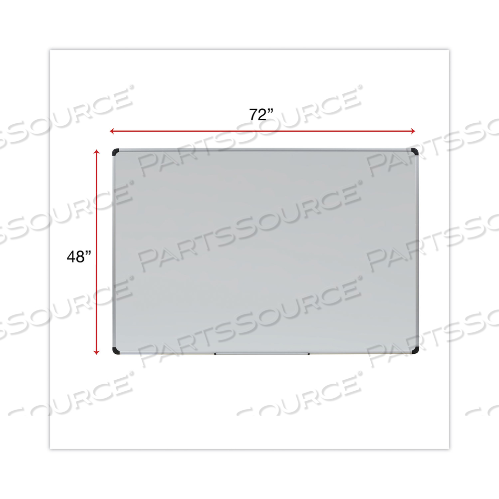 MAGNETIC STEEL DRY ERASE BOARD, 72 X 48, WHITE, ALUMINUM FRAME by Universal MAGNETIC STEEL DRY ERASE BOARD, 72 X 48, WHITE, ALUMINUM FRAME by Universal
