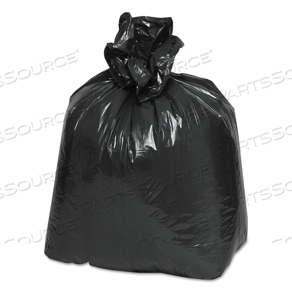 LINEAR LOW-DENSITY CAN LINERS, 16 GAL, 0.6 MIL, 24" X 33", BLACK, 25 BAGS/ROLL by Classic