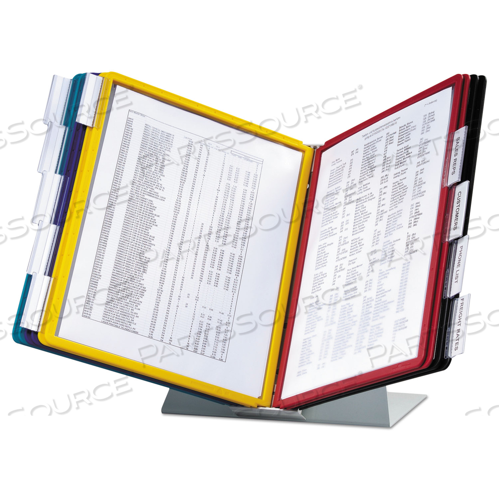 VARIO REFERENCE DESKTOP SYSTEM, 10 PANELS, ASSORTED BORDERS AND PANELS by Durable