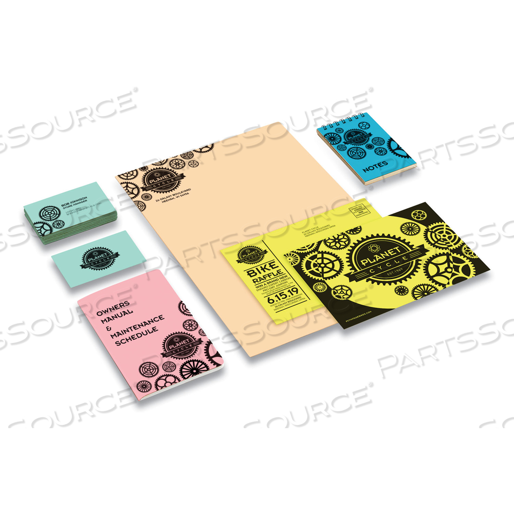 COLOR CARDSTOCK, 65 LB COVER WEIGHT, 8.5 X 11, ASSORTED COLORS by Astrobrights