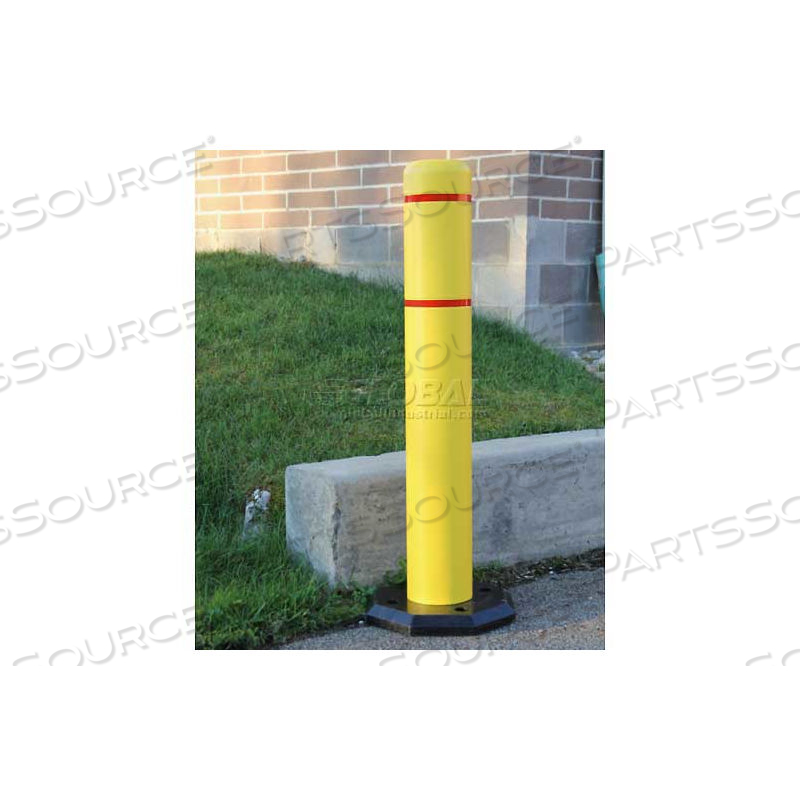 BOLLARDGARD ANYWHERE WITH 25 LB. RUBBER BASE, YELLOW/WHITE TAPE, 4" X 52" by Innoplast, Inc BOLLARDGARD ANYWHERE WITH 25 LB. RUBBER BASE, YELLOW/WHITE TAPE, 4" X 52" by Innoplast, Inc