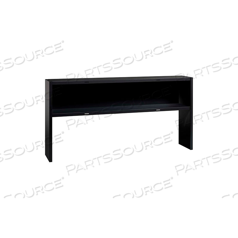 MODULAR STEEL STACK-ON DESK HUTCH - 72"W - BLACK MODULAR STEEL STACK-ON DESK HUTCH - 72"W - BLACK