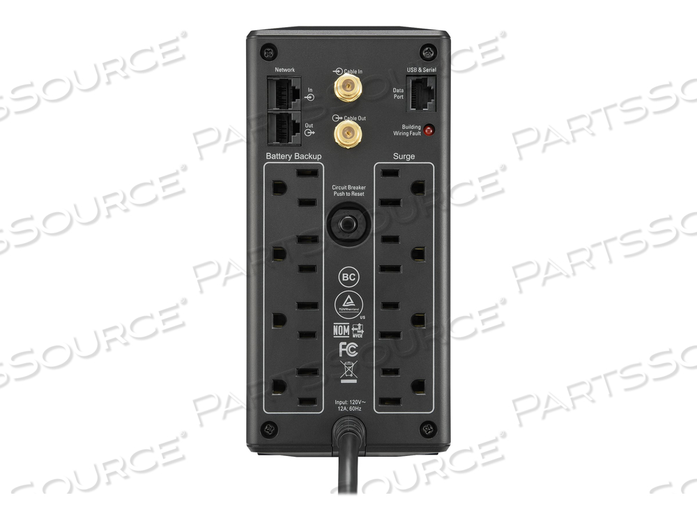 BACK UPS, 120 V, 12 A INPUT, 15 A OUTPUT, 1000 VA, 60 HZ, BLACK, 3.58 IN X 7.48 IN, PRO, COMPACT TOWER, AUTOMATIC COMPACT REGULATION by APC / American Power Conversion