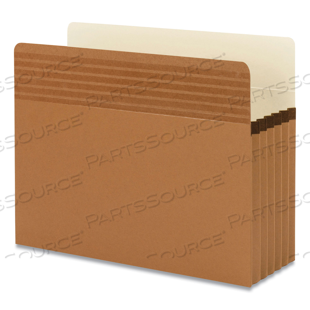 EASY GRIP POCKETS, 5.25" EXPANSION, LETTER SIZE, REDROPE by Smead