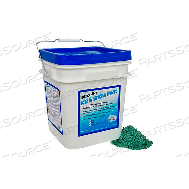 LATEX-ITE SODIUM CHLORIDE ICE AND SNOW MELT, 30 LB PAIL LATEX-ITE SODIUM CHLORIDE ICE AND SNOW MELT, 30 LB PAIL