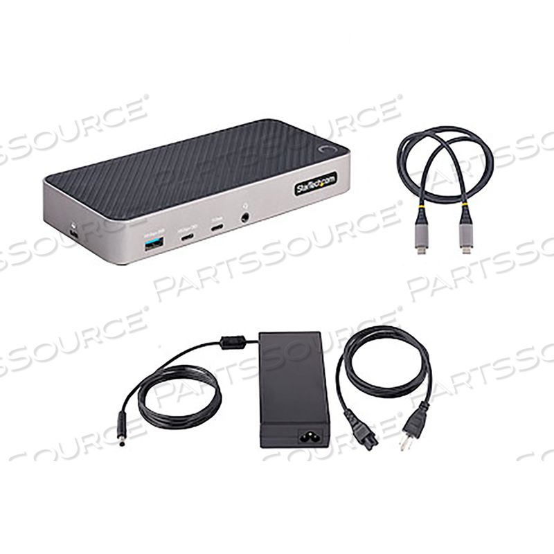 3.3 W X 1.2IN H USB-C TRIPLE MONITOR DOCKING STATION by StarTech.com Ltd. 3.3 W X 1.2IN H USB-C TRIPLE MONITOR DOCKING STATION by StarTech.com Ltd.