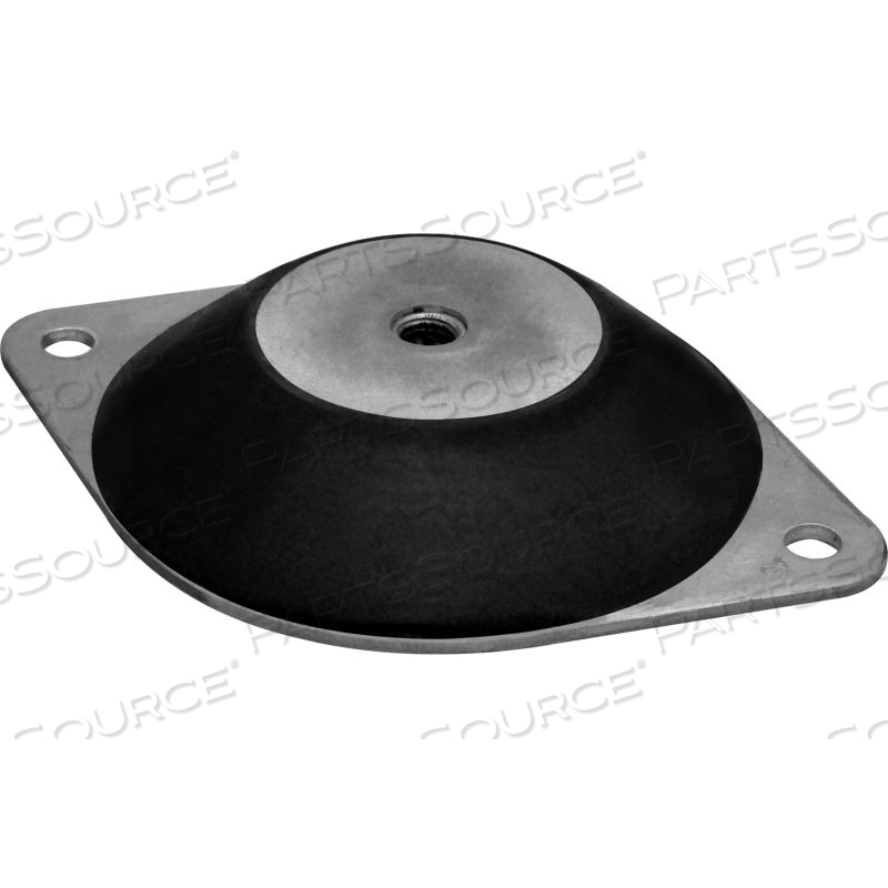 LOW PROFILE COMPRESSION MOUNT DOUBLE DEFLECTION 2000 LBS. MAX LOAD by Vibrasystems