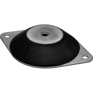 LOW PROFILE COMPRESSION MOUNT DOUBLE DEFLECTION 2000 LBS. MAX LOAD by Vibrasystems
