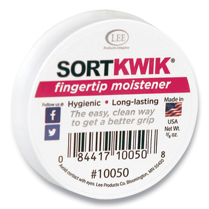 SORTKWIK FINGERTIP MOISTENERS, 0.38 OZ, PINK by Lee Products SORTKWIK FINGERTIP MOISTENERS, 0.38 OZ, PINK by Lee Products