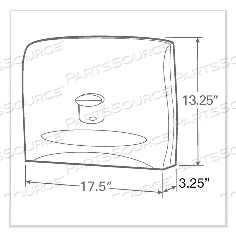 PERSONAL SEAT COVER DISPENSER, 17.5 X 2.25 X 13.25, WHITE by Scott