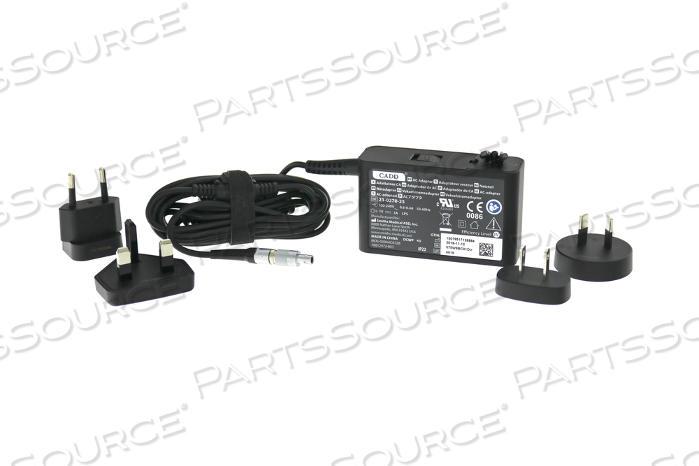 ADAPTER, AC, CADD®-SOLIS, WALL MOUNTING TYPE, FOR INFUSION SYSTEM by Smiths Medical