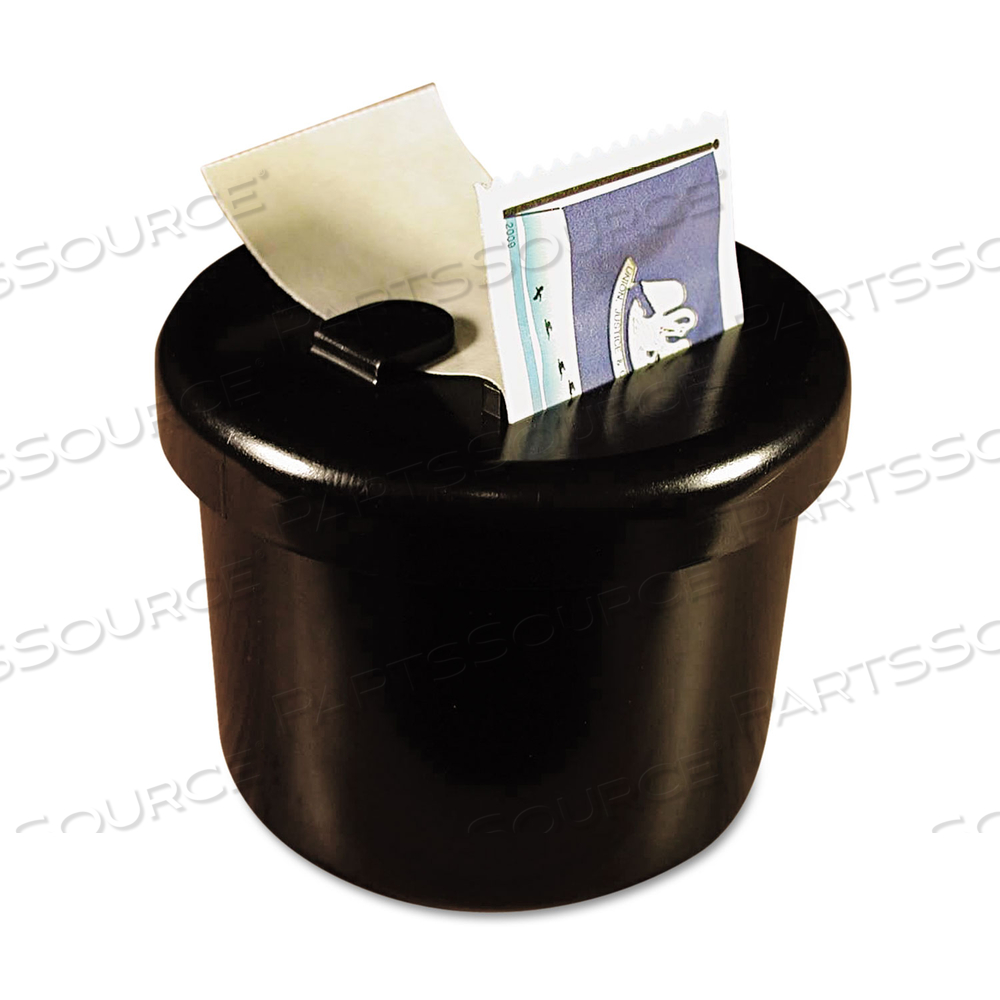 ULTIMATE STAMP DISPENSER, ONE 100 COUNT ROLL, BLACK, PLASTIC, 2" DIAMETER X 1.69"H by Lee Products