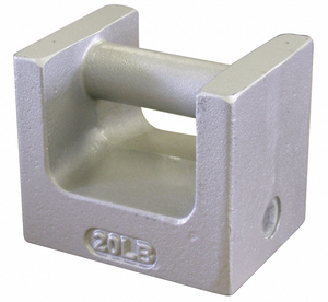 20LB GRIP HANDLE WEIGHT, CAST IRON, ASTM CLASS 5 by Rice Lake Weighing Systems