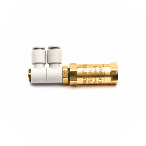 CHECK VALVE WITH FILTER AND ELBOW PUSH CONNECT FITTINGS by GE Medical Systems Information Technology (GEMSIT) CHECK VALVE WITH FILTER AND ELBOW PUSH CONNECT FITTINGS by GE Medical Systems Information Technology (GEMSIT)