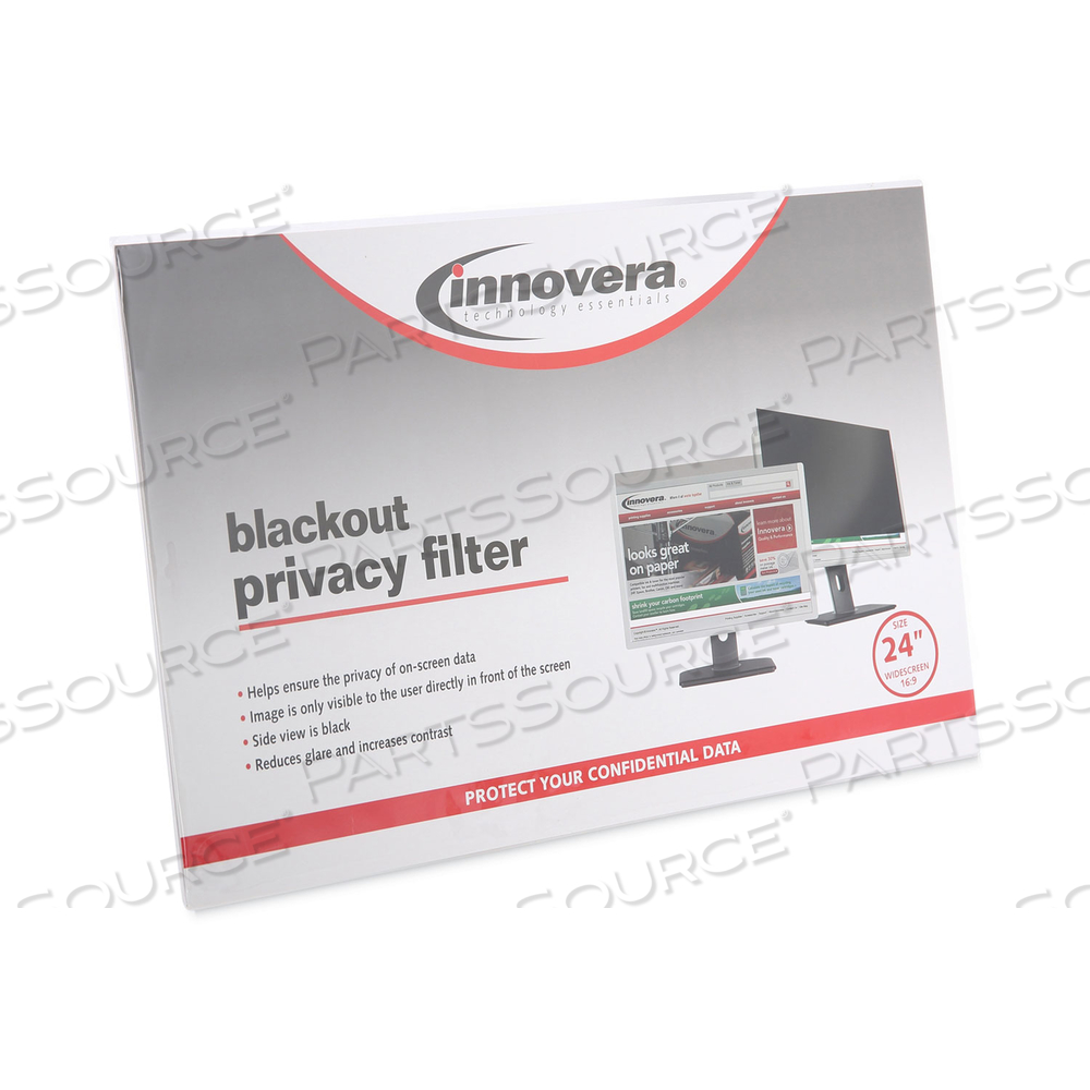 BLACKOUT PRIVACY FILTER FOR 24" WIDESCREEN FLAT PANEL MONITOR, 16:9 ASPECT RATIO by Innovera BLACKOUT PRIVACY FILTER FOR 24" WIDESCREEN FLAT PANEL MONITOR, 16:9 ASPECT RATIO by Innovera