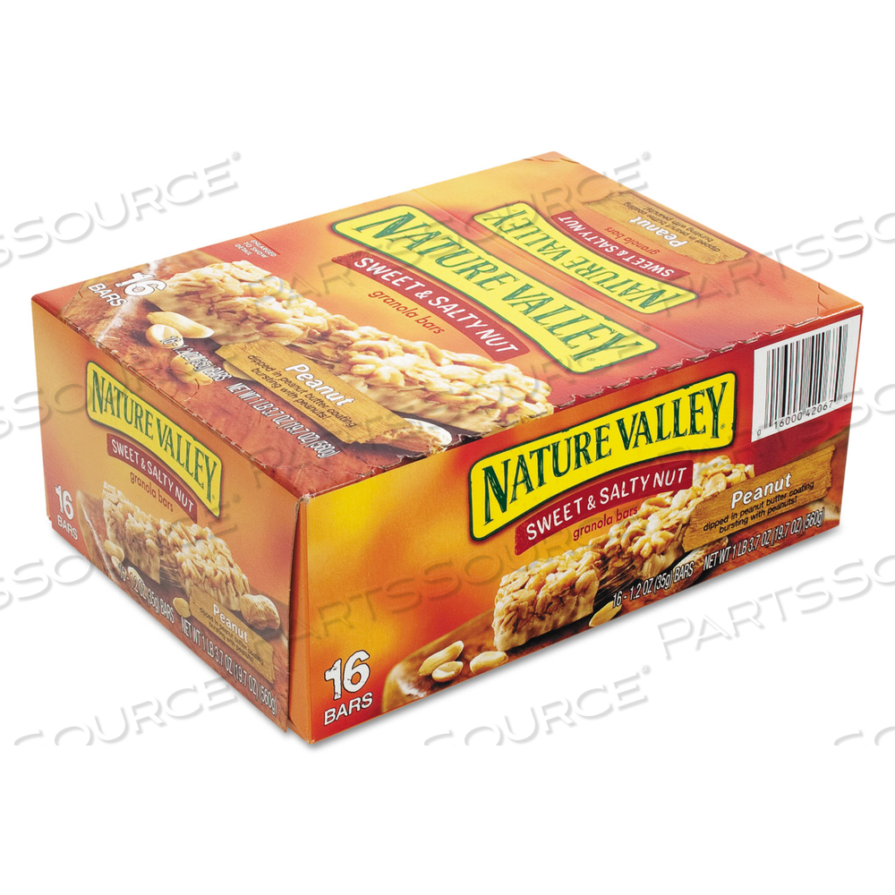 GRANOLA BARS, SWEET AND SALTY NUT PEANUT CEREAL, 1.2 OZ BAR by Nature Valley