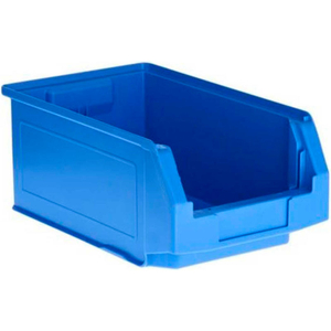 8 X 14 X 6 LF HOPPER FRONT PLASTIC STACKING BIN, BLUE by SSI Schaefer 8 X 14 X 6 LF HOPPER FRONT PLASTIC STACKING BIN, BLUE by SSI Schaefer