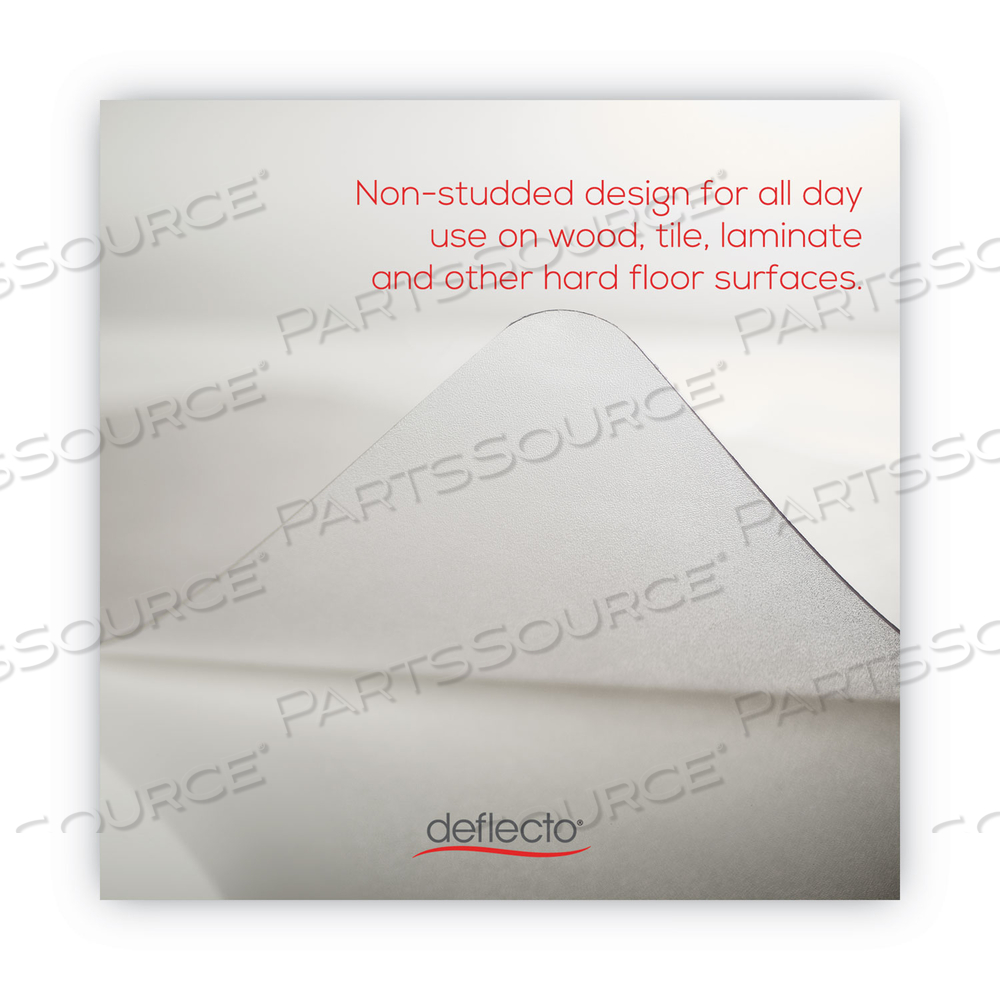 ECONOMAT ALL DAY USE CHAIR MAT FOR HARD FLOORS, 46 X 60, CLEAR, DROP SHIP ITEM by Deflecto