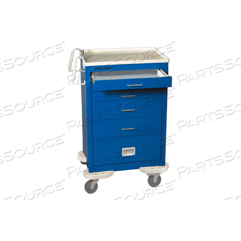 5 DRAWER EMER CART W 12" PANEL by Lakeside Manufacturing, Inc.