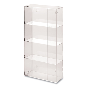 QUAD GLOVE DISPENSER, 10.5 X 4 X 21.25, CLEAR by Kantek QUAD GLOVE DISPENSER, 10.5 X 4 X 21.25, CLEAR by Kantek