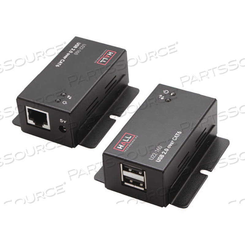 USB 2.0 OVER UTP EXTENDER WITH 2-PORT HUB by Hall Technologies, LLC USB 2.0 OVER UTP EXTENDER WITH 2-PORT HUB by Hall Technologies, LLC
