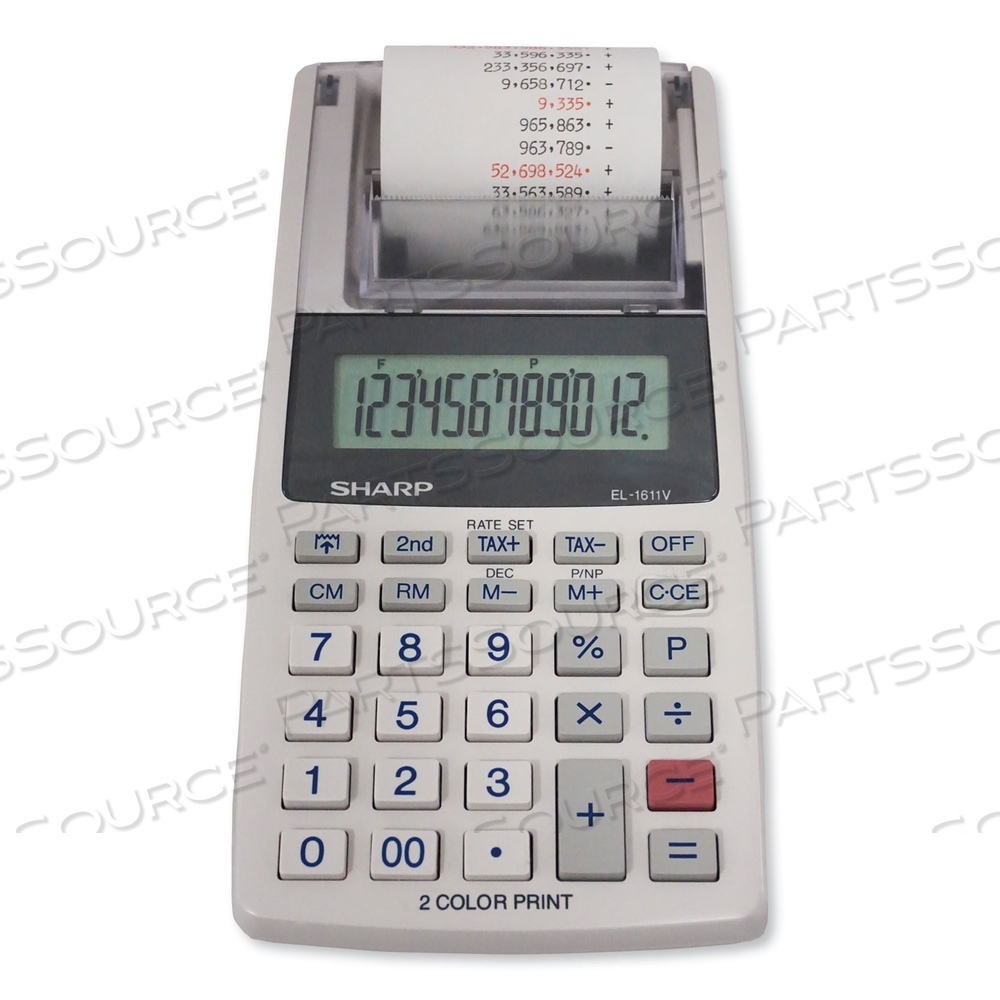 EL-1611V PRINTING CALCULATOR, BLACK/RED PRINT, 2 LINES/SEC by Sharp Electronics Corporation