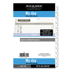 1-PAGE-PER-DAY PLANNER REFILLS, 8.5 X 5.5, WHITE SHEETS, 12-MONTH (JAN TO DEC): 2023 by At-A-Glance