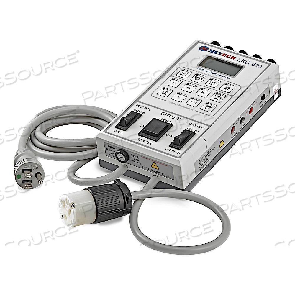 LKG 610 10 LEAD ELECTRICAL SAFETY ANALYZER, 110 V by Netech Corp.
