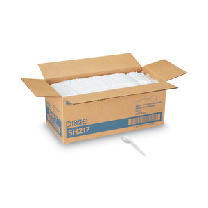 PLASTIC CUTLERY, HEAVYWEIGHT SOUP SPOONS, WHITE by Dixie