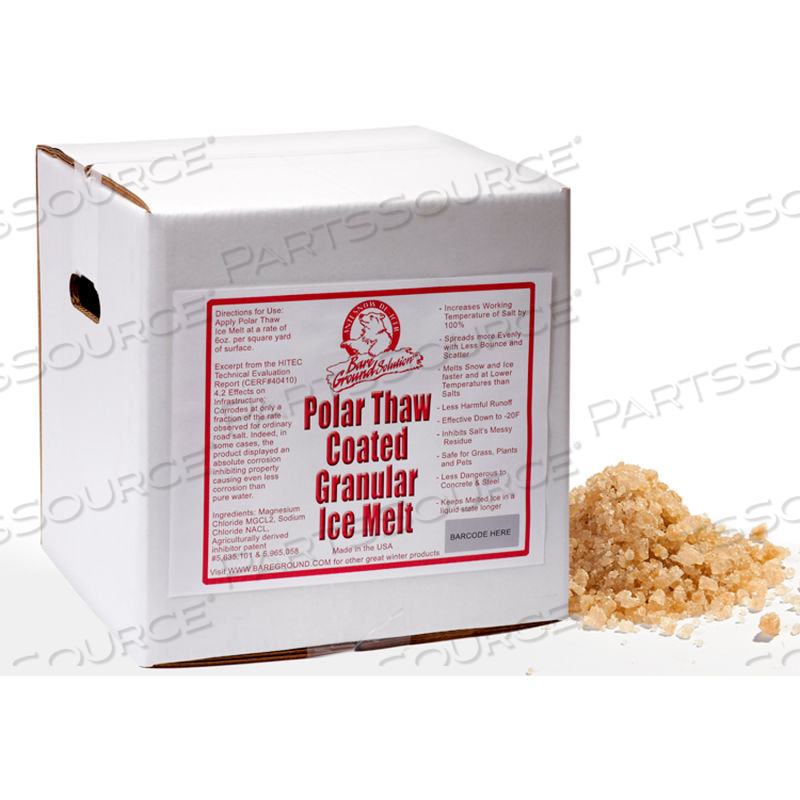 COATED GRANULAR ICE MELT - 40 LB. BOX by Bare Ground Systems COATED GRANULAR ICE MELT - 40 LB. BOX by Bare Ground Systems