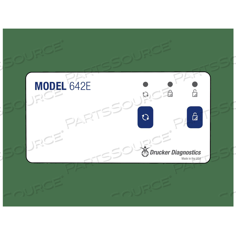 LABEL FRONT PANEL FOR 642E DRUCKER CENTRIFUGE 