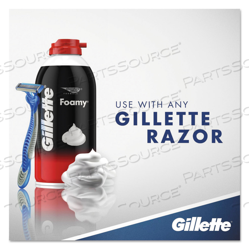 FOAMY SHAVE CREAM, ORIGINAL SCENT, 2 OZ AEROSOL SPRAY CAN by Gillette