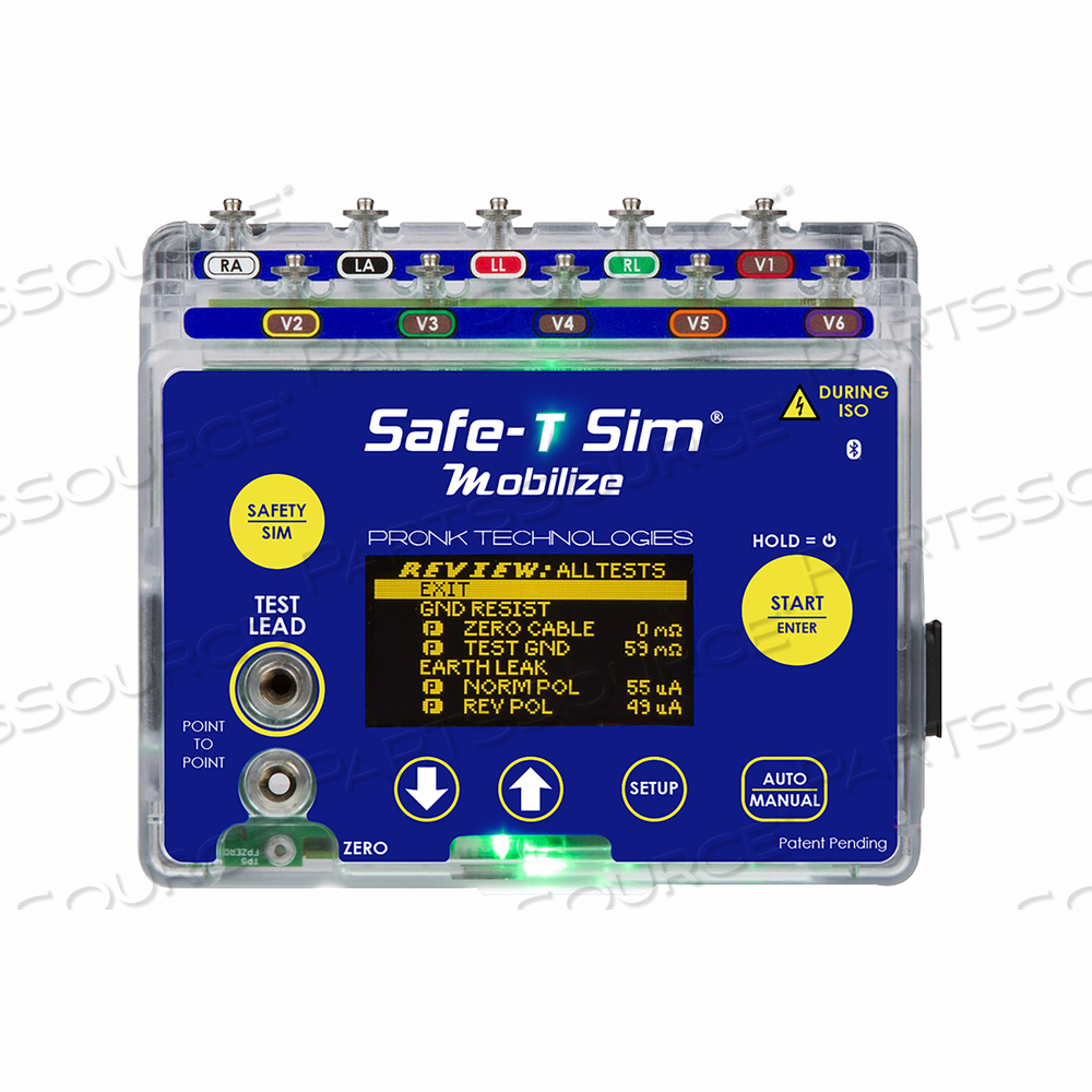 SAFE-T SIM MOBILIZE ELECTRICAL SAFETY ANALYZER AND TESTER by Pronk Technologies Inc