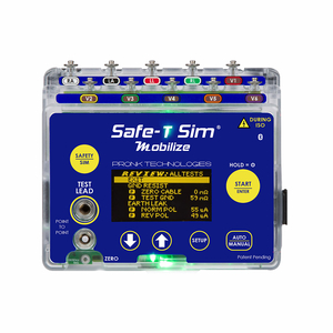 SAFE-T SIM MOBILIZE ELECTRICAL SAFETY ANALYZER AND TESTER by Pronk Technologies Inc