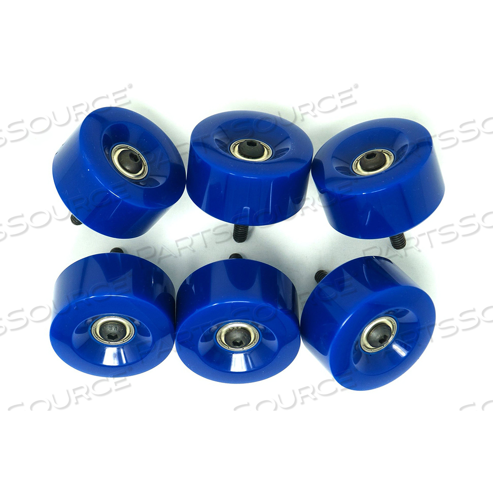 CARRIAGE WHEELS 2-7/16 IN DIA WITH HARDWARE by Shuttle Systems - Contemporary Design