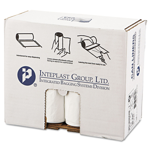 LOW-DENSITY COMMERCIAL CAN LINERS, 30 GAL, 0.7 MIL, 30" X 36", WHITE, 25 BAGS/ROLL, 8 ROLLS/CARTON by Inteplast Group