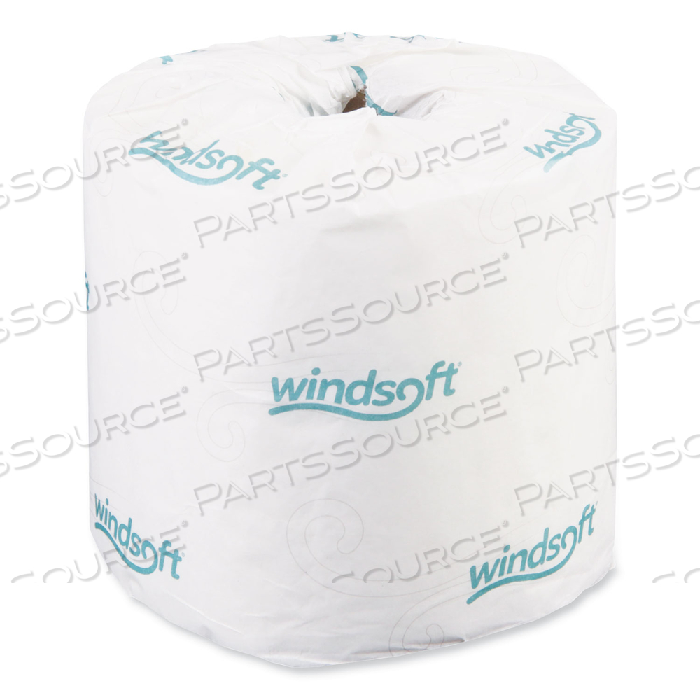 BATH TISSUE, SEPTIC SAFE, INDIVIDUALLY WRAPPED ROLLS, 2-PLY, WHITE, 400 SHEETS/ROLL by Windsoft BATH TISSUE, SEPTIC SAFE, INDIVIDUALLY WRAPPED ROLLS, 2-PLY, WHITE, 400 SHEETS/ROLL by Windsoft