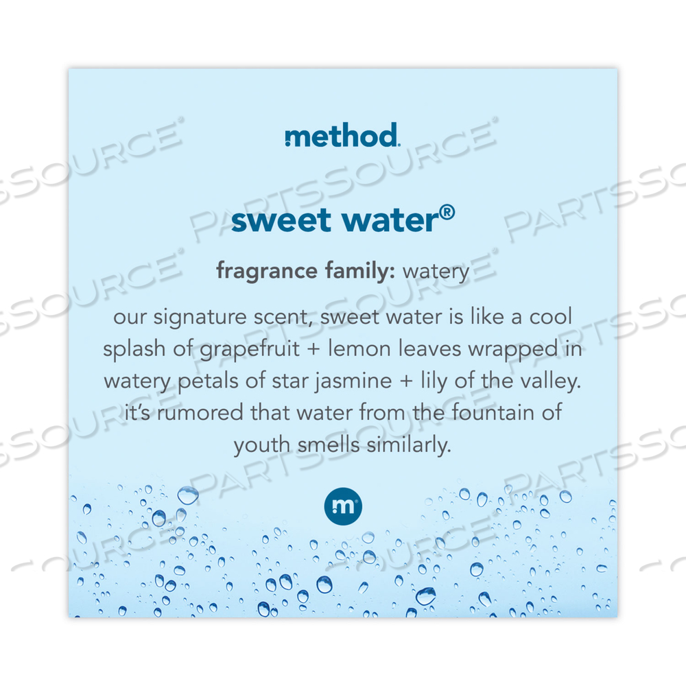 GEL HAND WASH, SWEET WATER, 12 OZ PUMP BOTTLE by Method GEL HAND WASH, SWEET WATER, 12 OZ PUMP BOTTLE by Method
