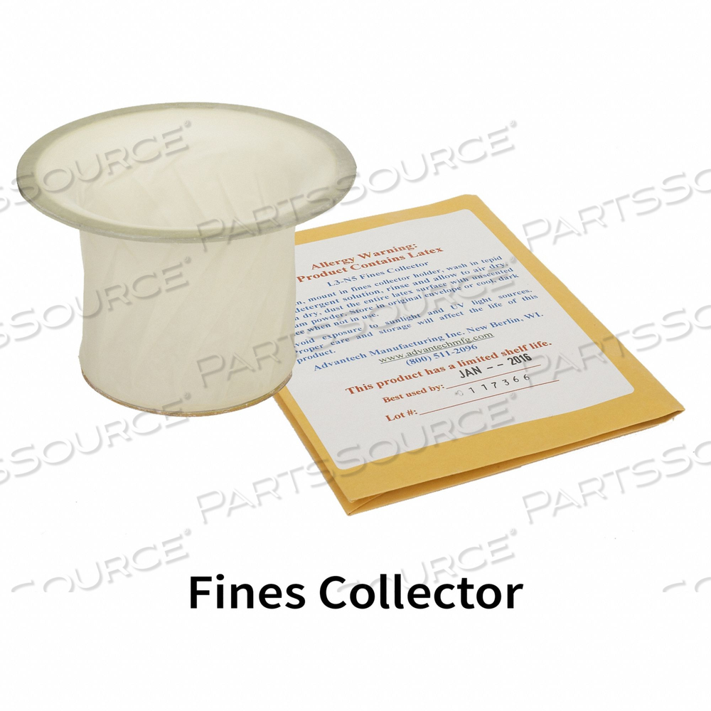 FINES COLLECTOR 3 IN DIA 1/4 IN D by Advantech Corporation