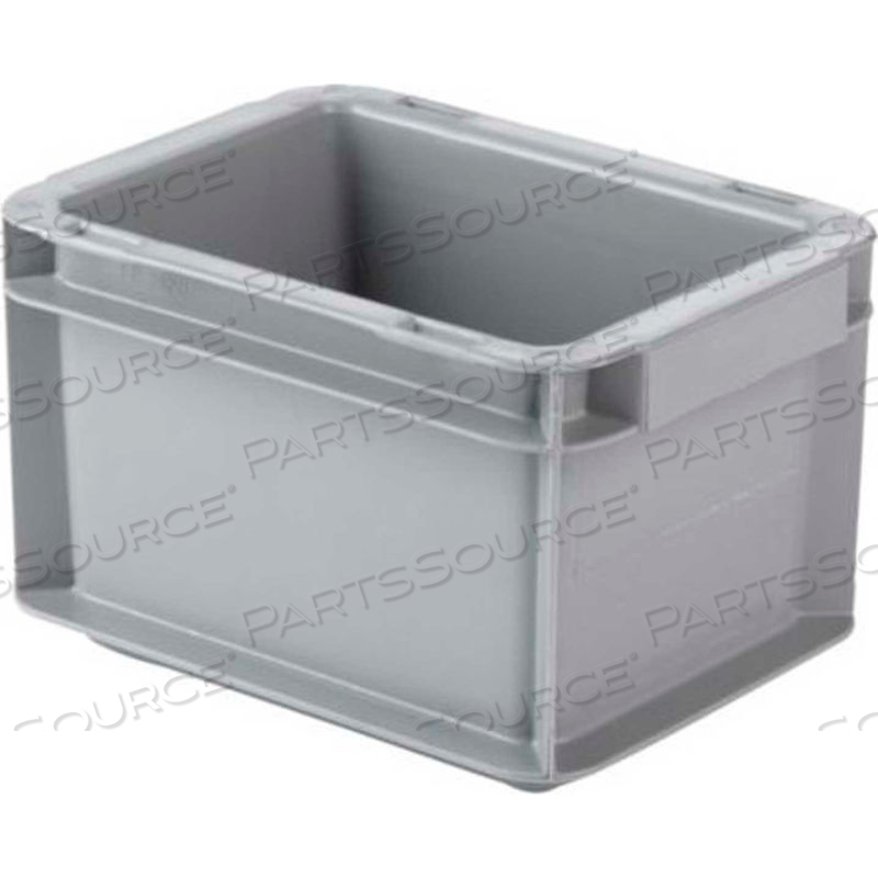 EURO-FIX SOLID CONTAINER EF2120 - 8" X 6" X 5", GRAY by SSI Schaefer EURO-FIX SOLID CONTAINER EF2120 - 8" X 6" X 5", GRAY by SSI Schaefer